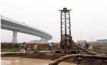 北京橋樁GSD-III型鉆機施工